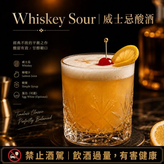 Whiskey Sour｜威士忌酸酒